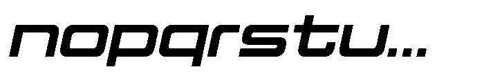 Mugen Grotesk Bold Italic Font LOWERCASE