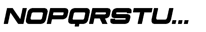 Mugen Grotesk Extra Bold Italic Font UPPERCASE