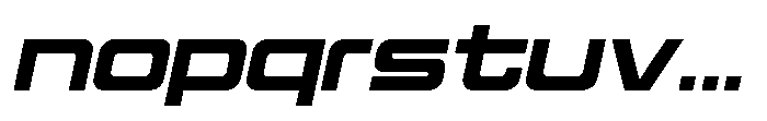 Mugen Grotesk Extra Bold Italic Font LOWERCASE