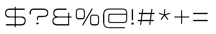 Mugen Grotesk Extra Light Font OTHER CHARS