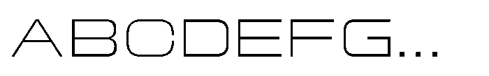 Mugen Grotesk Extra Light Font UPPERCASE