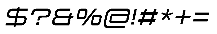 Mugen Grotesk Italic Font OTHER CHARS