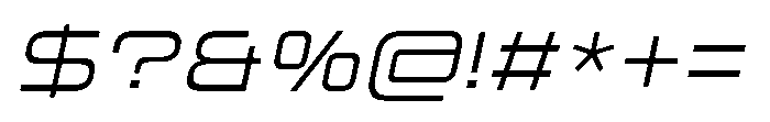 Mugen Grotesk Light Italic Font OTHER CHARS