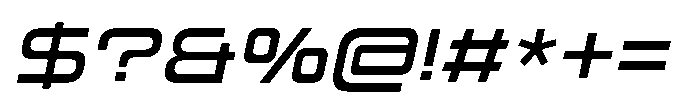 Mugen Grotesk Medium Italic Font OTHER CHARS