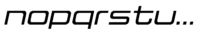 Mugen Grotesk Medium Italic Font LOWERCASE