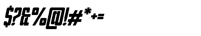 Mugend Condensed Display Mugend Condensed Slant Display Regular Font OTHER CHARS