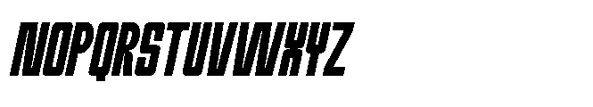 Mugend Condensed Display Mugend Condensed Slant Display Regular Font UPPERCASE