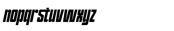 Mugend Condensed Display Mugend Condensed Slant Display Regular Font LOWERCASE