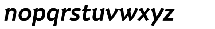 Muirne Bold Italic Font LOWERCASE