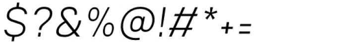 Mula ExtraLight Italic Font OTHER CHARS