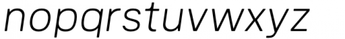 Mula Rounded ExtraLight Italic Font LOWERCASE
