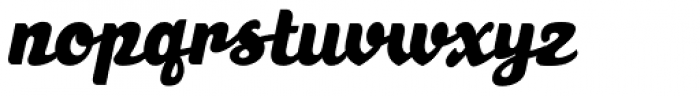 Mulberry Road SemiCond Italic Font LOWERCASE