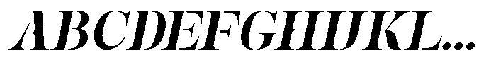 Mulich Black Slanted Font UPPERCASE