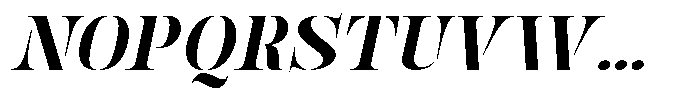 Mulich Black Slanted Font UPPERCASE