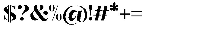 Mulich Black Font OTHER CHARS