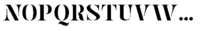 Mulich Black Font UPPERCASE