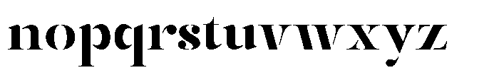 Mulich Black Font LOWERCASE
