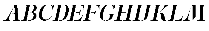 Mulich Bold Slanted Font UPPERCASE