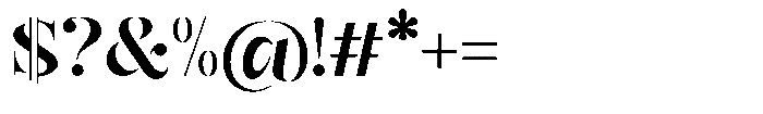 Mulich Bold Font OTHER CHARS