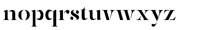 Mulich Bold Font LOWERCASE