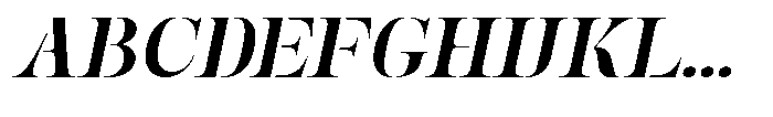 Mulich Extra Bold Slanted Font UPPERCASE