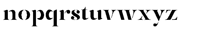 Mulich Extra Bold Font LOWERCASE