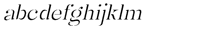 Mulich Extra Light Slanted FONT