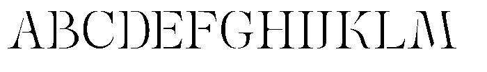 Mulich Extra Light Font UPPERCASE