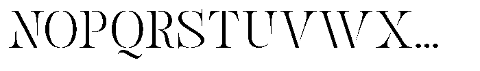 Mulich Extra Light Font UPPERCASE