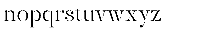 Mulich Extra Light Font LOWERCASE