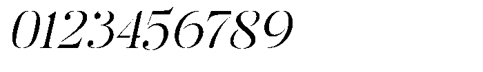 Mulich Light Slanted Font OTHER CHARS