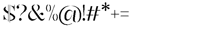 Mulich Light Font OTHER CHARS
