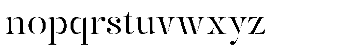 Mulich Light Font LOWERCASE