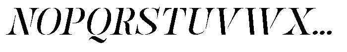Mulich Medium Slanted Font UPPERCASE