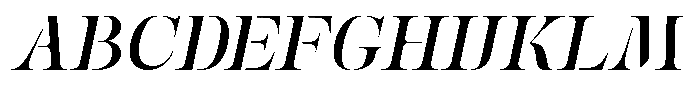Mulich Semi Bold Slanted Font UPPERCASE