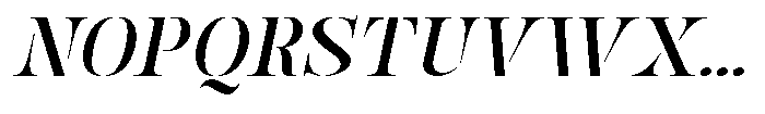 Mulich Semi Bold Slanted Font UPPERCASE