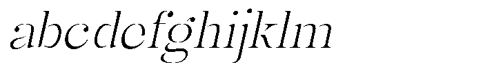 Mulich Thin Slanted FONT
