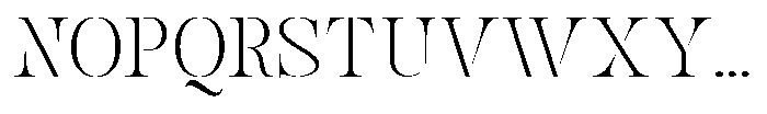 Mulich Thin Font UPPERCASE