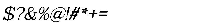 Mulk Italic Font OTHER CHARS