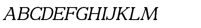 Mulk Italic Font UPPERCASE