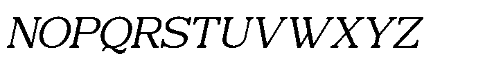 Mulk Italic Font UPPERCASE