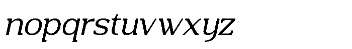 Mulk Italic Font LOWERCASE
