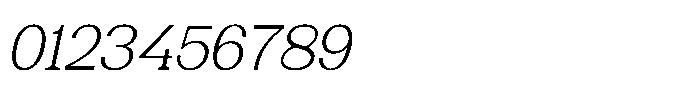 Mulk Light Italic Font OTHER CHARS