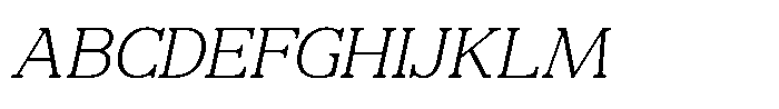 Mulk Light Italic Font UPPERCASE