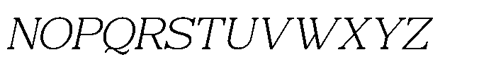 Mulk Light Italic Font UPPERCASE