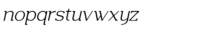 Mulk Light Italic Font LOWERCASE