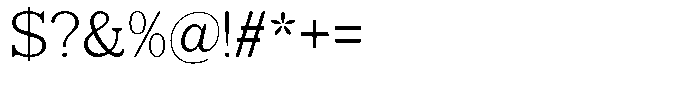 Mulk Light Font OTHER CHARS