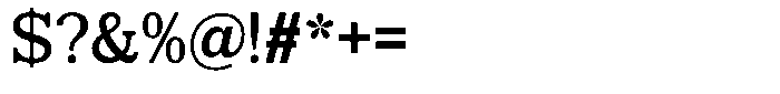 Mulk Medium Font OTHER CHARS