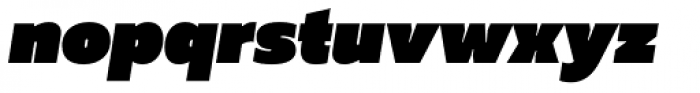 Muller Fat Italic Font LOWERCASE