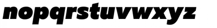 Muller Heavy Italic Font LOWERCASE